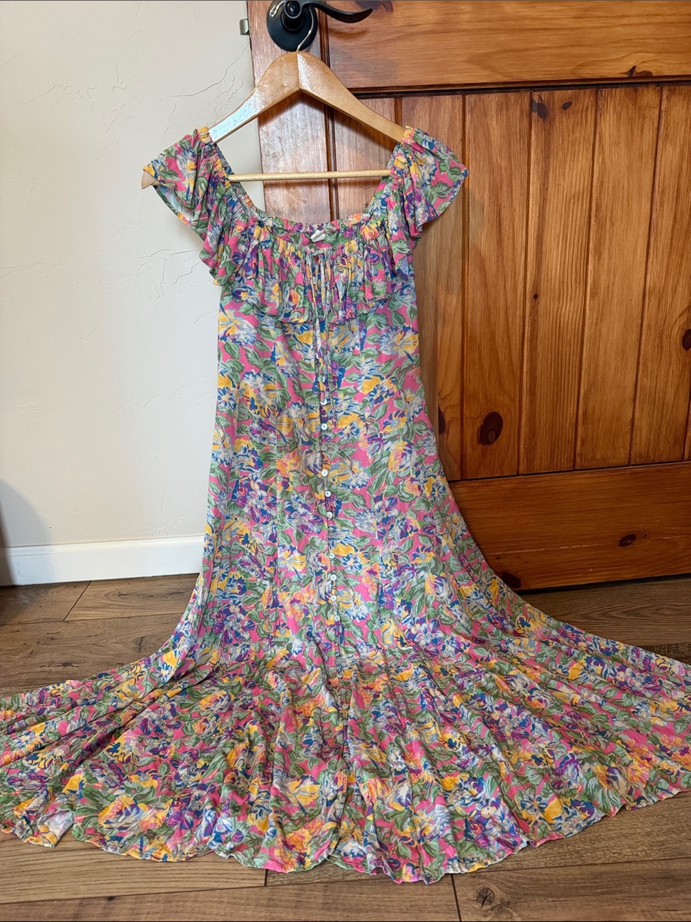 Spell & The Gypsy Collective Village Button Down Floral Midi Dress XS